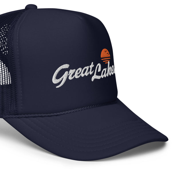 Great Lakes Sunset Foam Trucker Cap