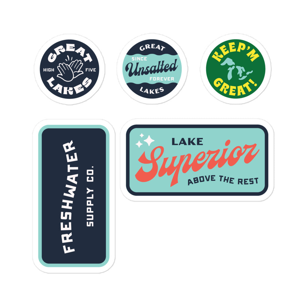 Lake Protection Sticker Lake Superior Above The Rest 5x5