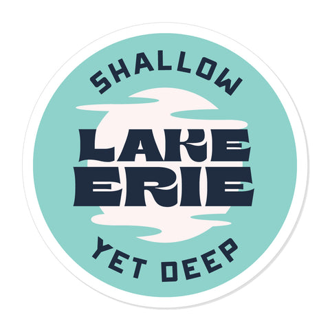 Lake Erie Shallow Yet Deep 5x5" Sticker Pack